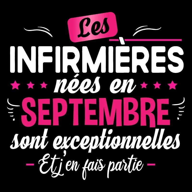 Infirmière septembre cadeau d'anniversaire