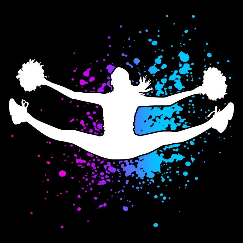 Cheerleader Cheerleading Design Sport Pompons Chee