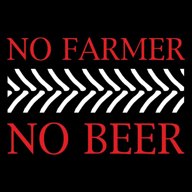 no farmer no Beer Bauernprotest Bauerndemo Blockad