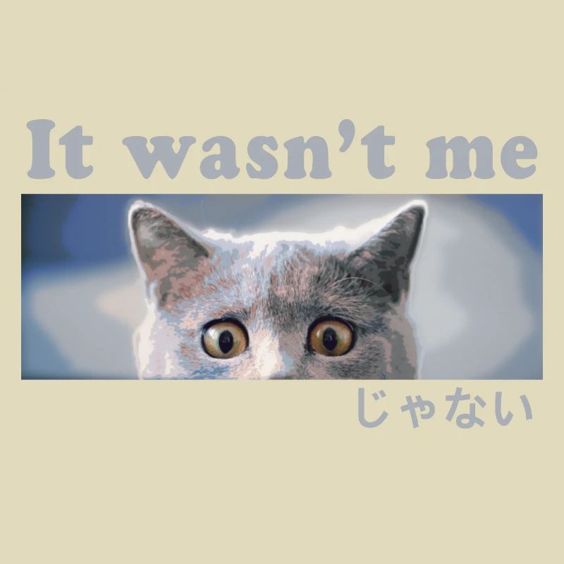 Cassé? C’était pas moi! Chat coupable