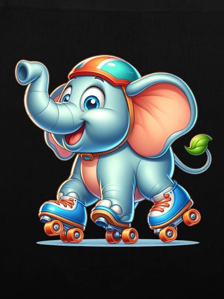 Cute Inline Skater Elephant
