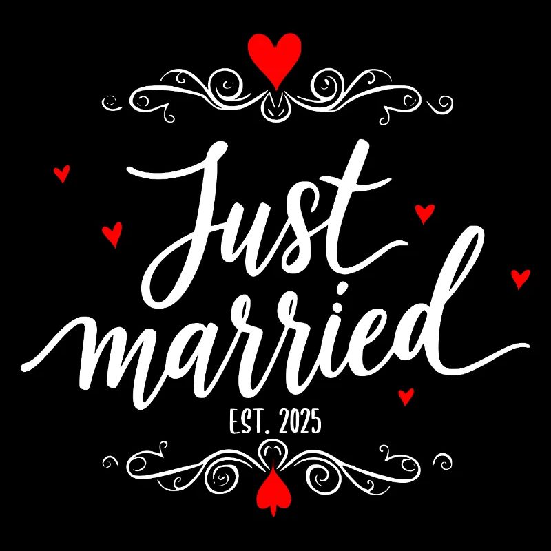 Design de mariage Newly Married