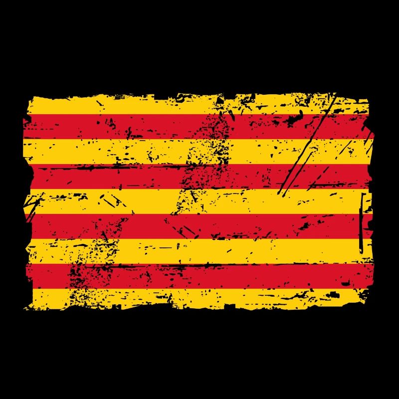 Drapeau de la Catalogne - Drapeau - Drapeau de Catalo - Bannière