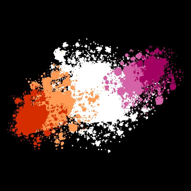 Lesbian pride blobs