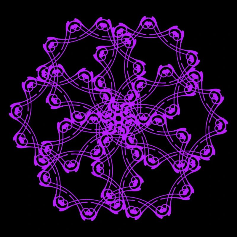 Random patterns circled