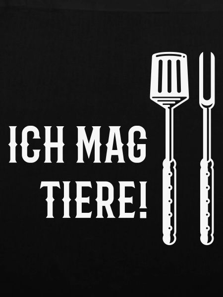 Ich Mag Tiere! (Grillbesteck / White)