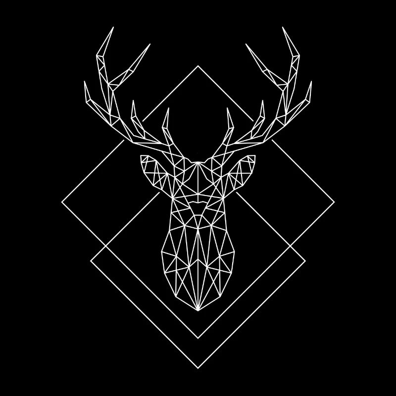 Polygon Deer white