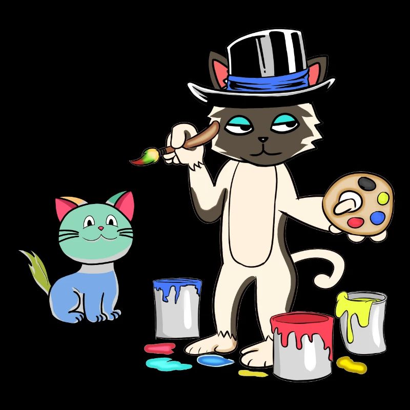 Cat Painter Master Artist Art Academy