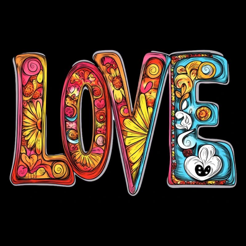 Buntes LOVE Design