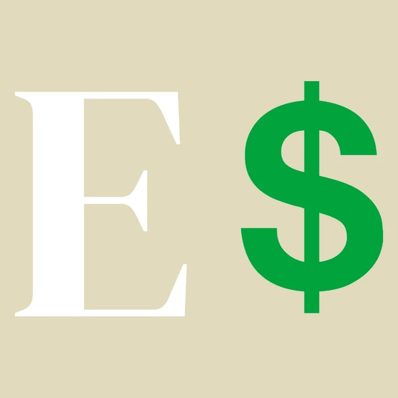Buchstabe E Dollar