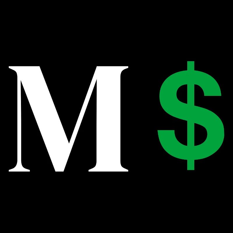 Buchstabe M Dollar