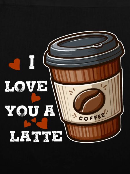Ich liebe einen Latte