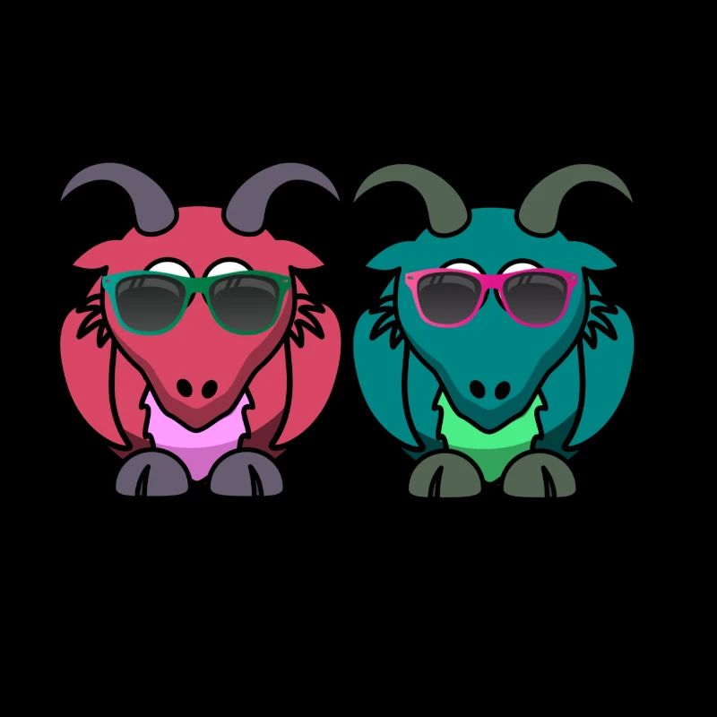 Cool summer goats goat mountain goat
