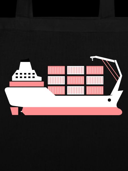 container ship pink