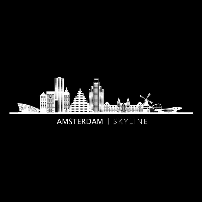 Amsterdam Sehenswürdigkeiten Skyline Geschenk