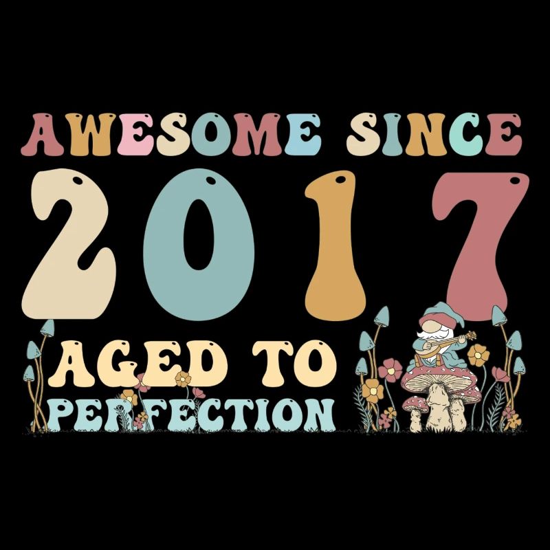 Awesome since 2017 - 6th Birthday - 2023 Groovy