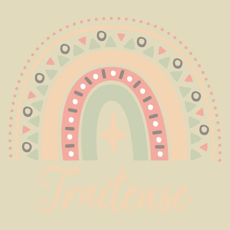 Cadeau Traiteuse. Boho Rainbow traiteuse.