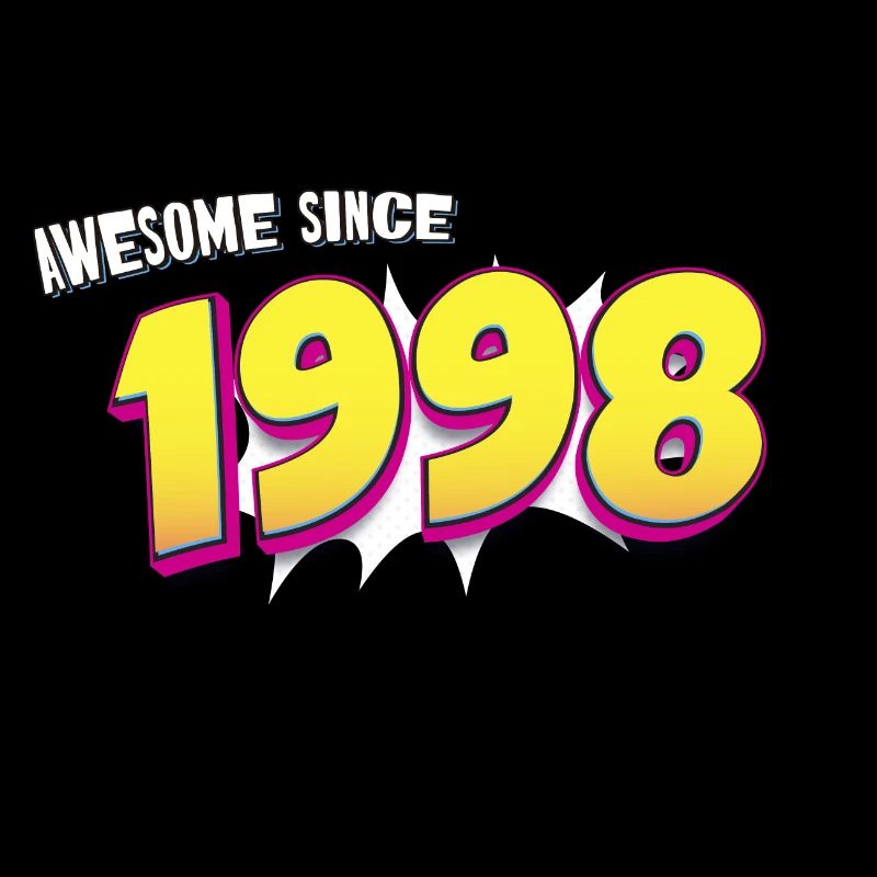 Retro 25th birthday in Pop Art Comic Book Style