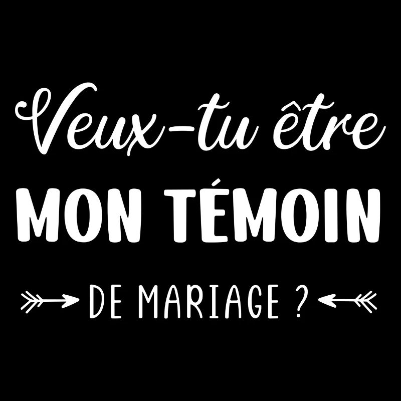 Demande d'un témoin Le mariage Est-ce que tu veux