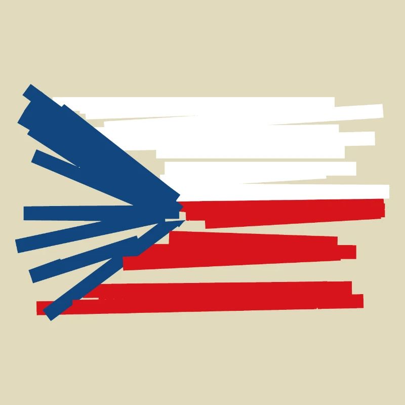 Drapeau de la République tchèque - Art moderne