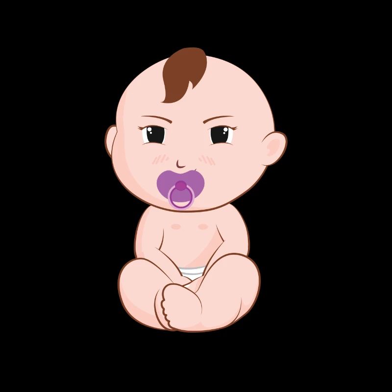Baby mit Schnuller. Geschenk.