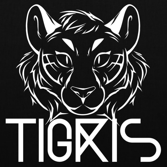 Tigris Logo Picture Text White