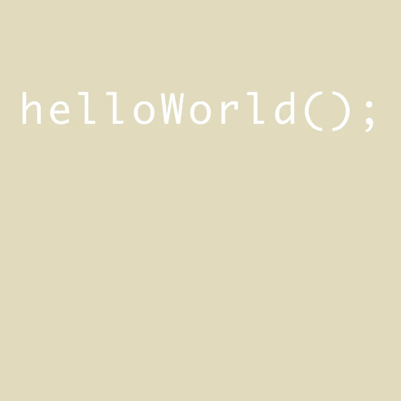 HelloWorld Program Code Coding Informatik