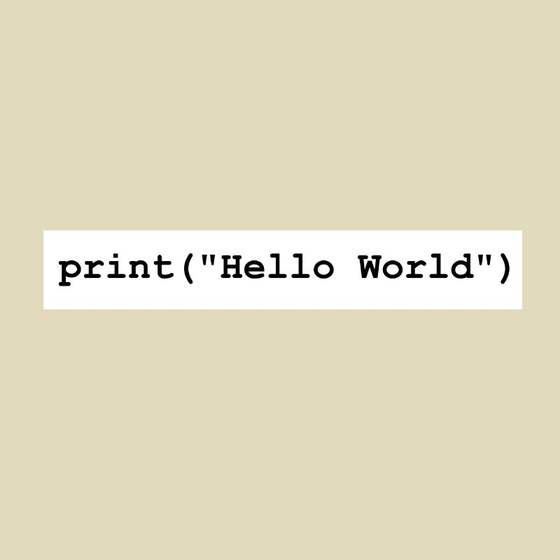 Cadeau du programme de développement Hello World Python