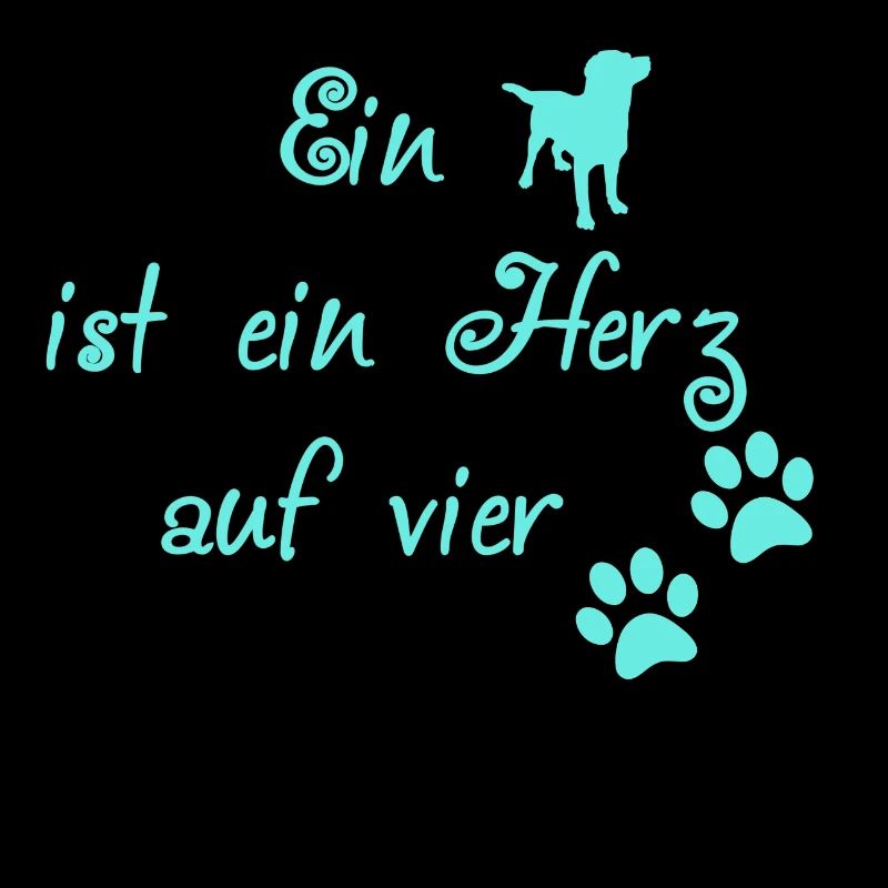Hunde Spruch türkis