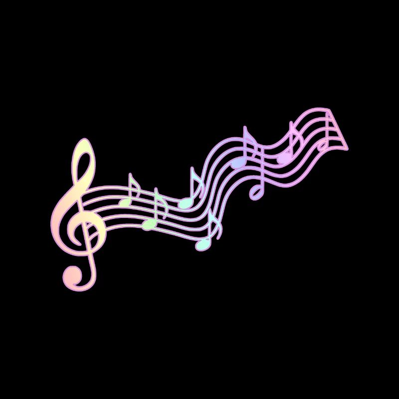 Musique | Notes musicales Clé de partition Idée de cadeau