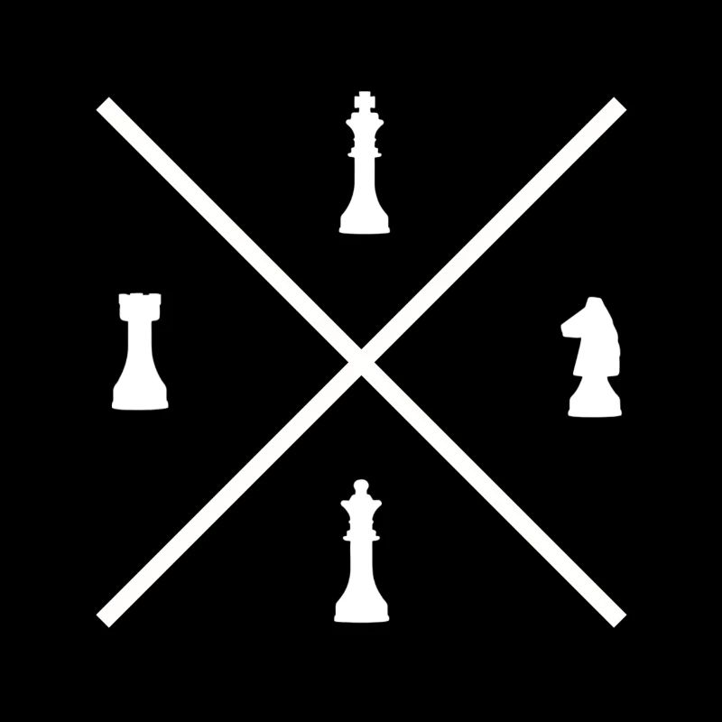 Croix d’échecs - Chess, Roi, Dame, Cheval