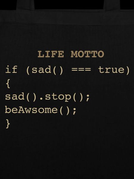 Developer IT Life Motto
