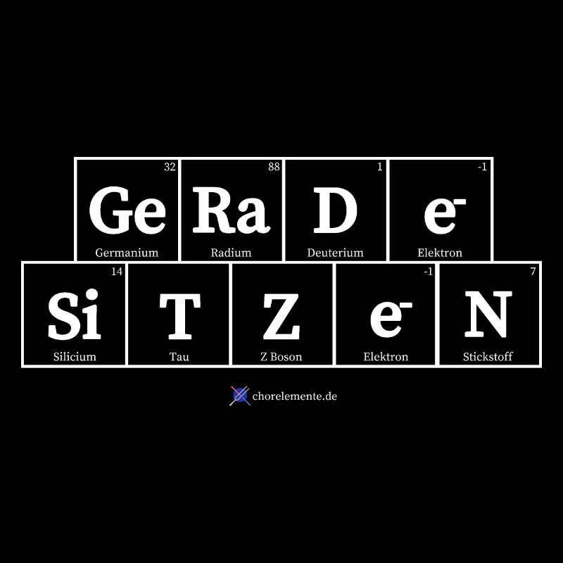 gerade sitzen (dunkle Stoffe)