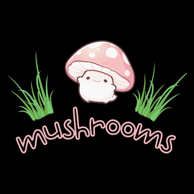 mushroom cute comic