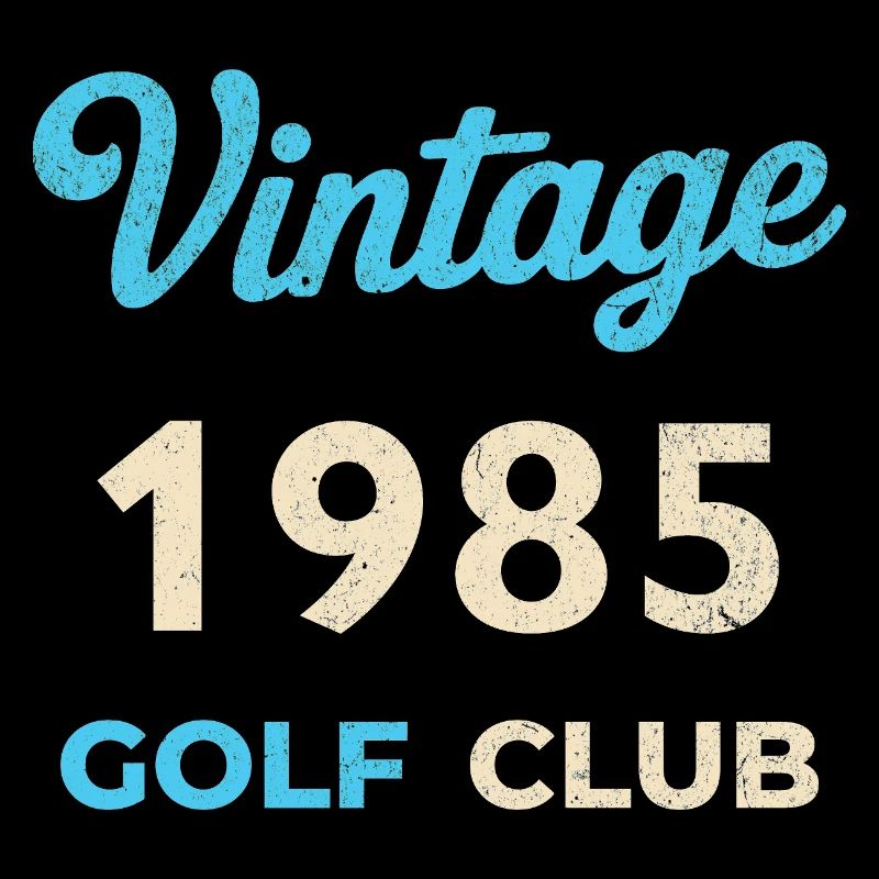 Vintage 1985 Golf Club Retro Birth Year Gift