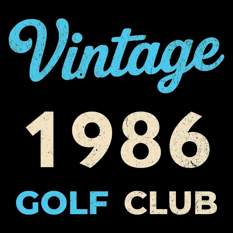 Vintage 1986 Golf Club Retro Birth Year Gift