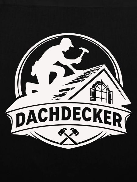 Dachdecker Handwerk Logo Motiv