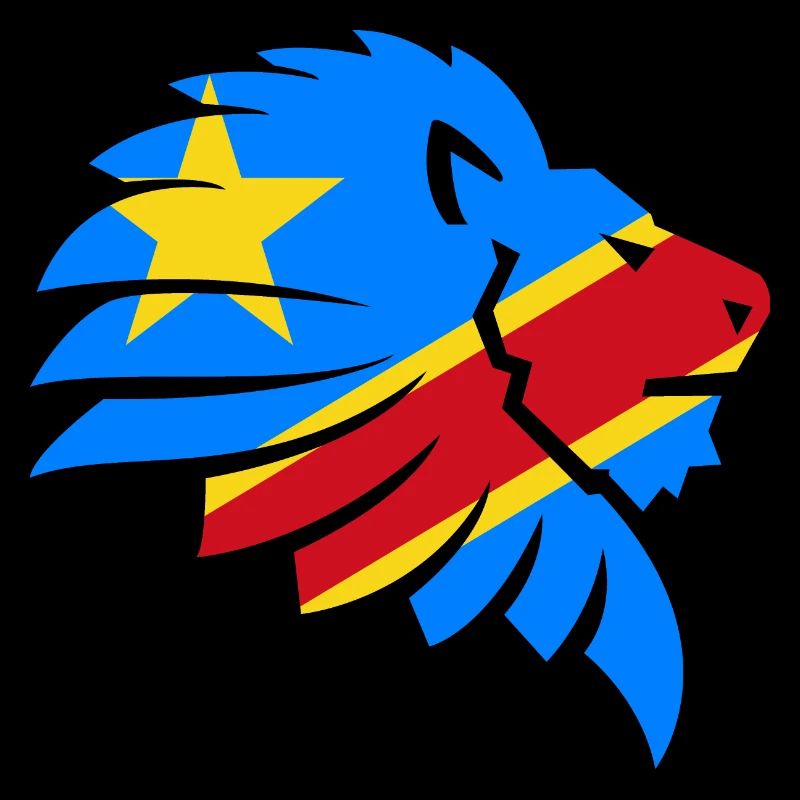 Congo Zaïre Kongu Congo Congo Drapeau Drapeau Cadeau De Lion