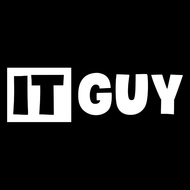 IT-Typ Lustiger Informationstechnologie-Tech-Desktop
