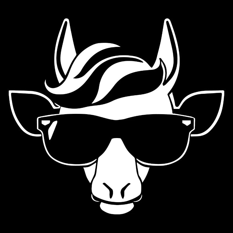 Lustige Einhörner mit Sonnenbrille Cooles Einhorn