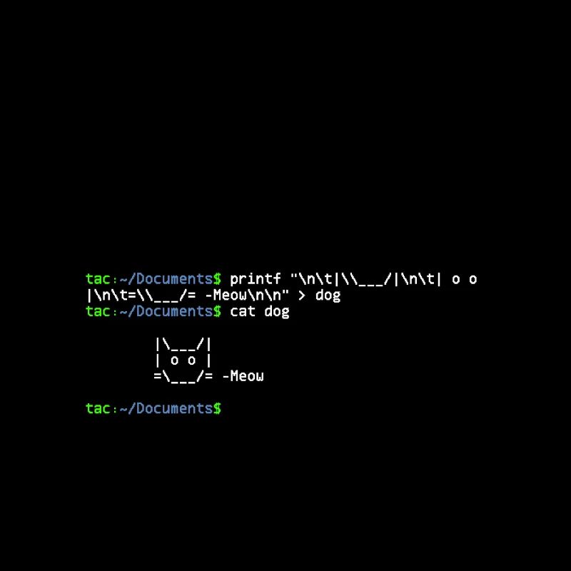 linux shell cat