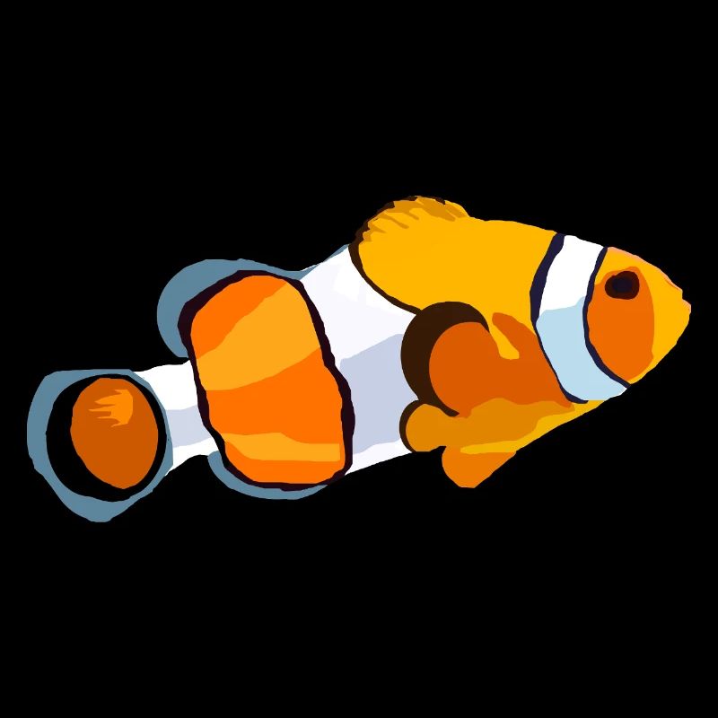 Poisson clown fun – Design marin stylé