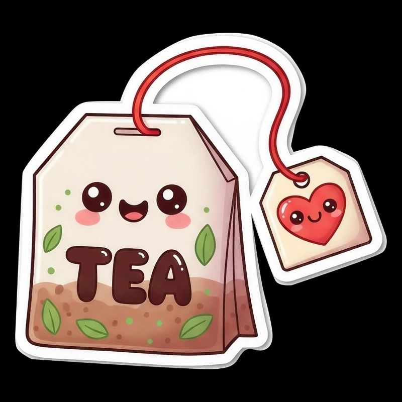 Kawaii Teebeutel Herzdesign