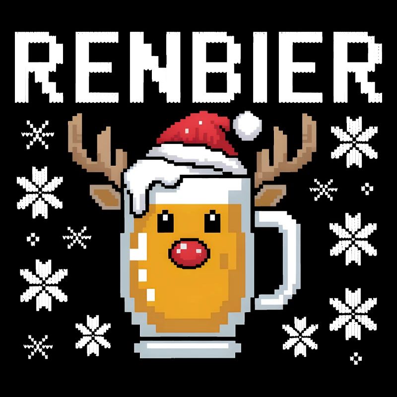 Weihnachtsbier Rentierbecher