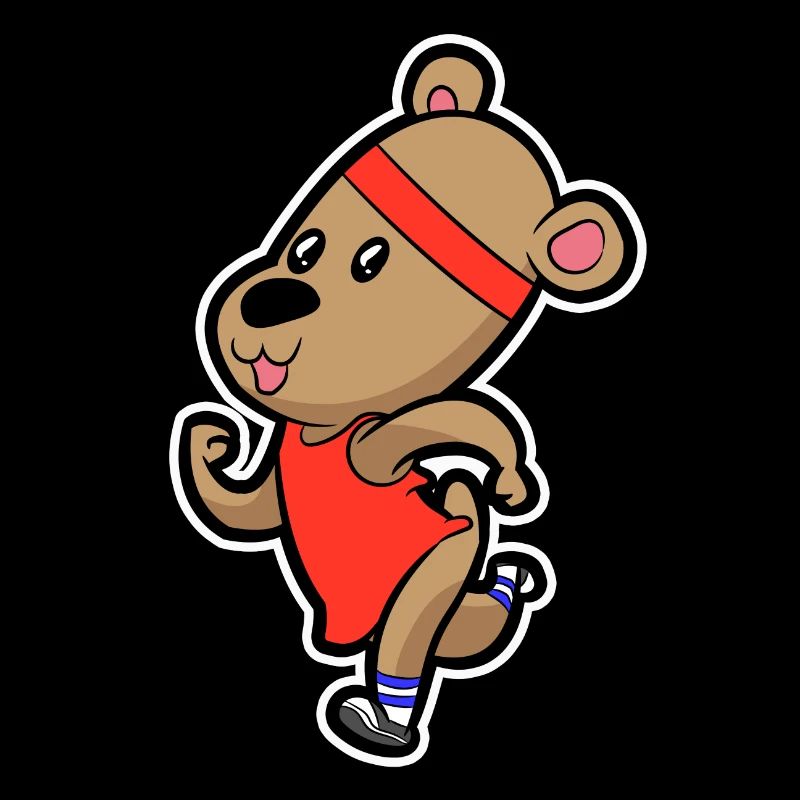süßer Jogging Bär