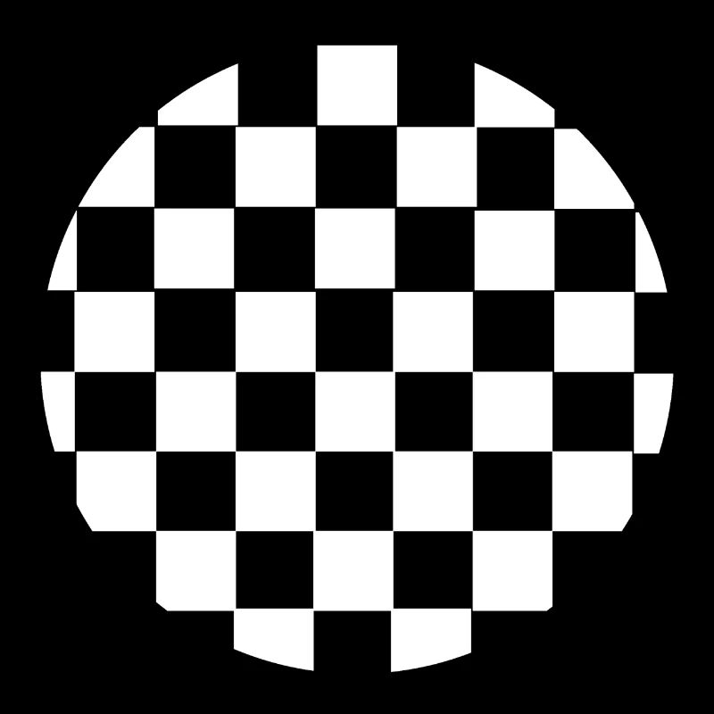 Checkered circle