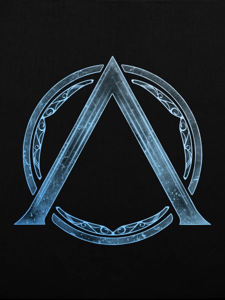 Sparta Lambda Symbol Blau Eis