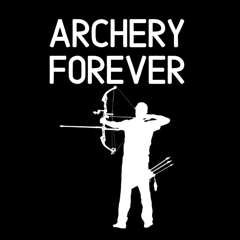 Archery Forever Bogenschießen Bogensport Weiß