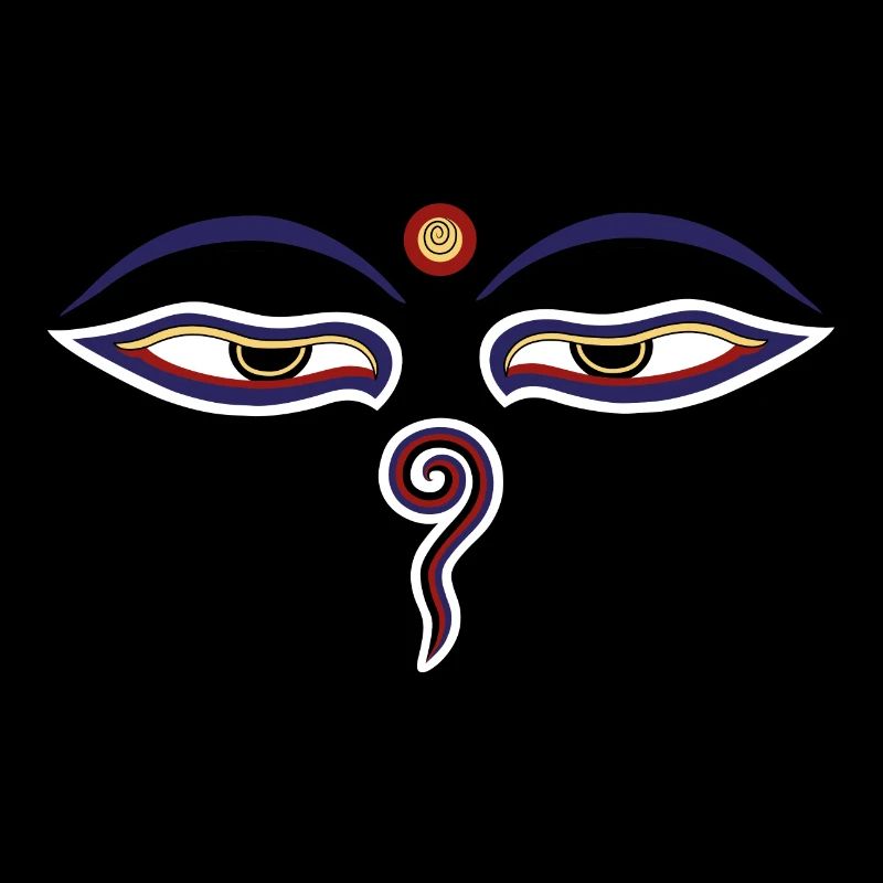 buddha augen bunt