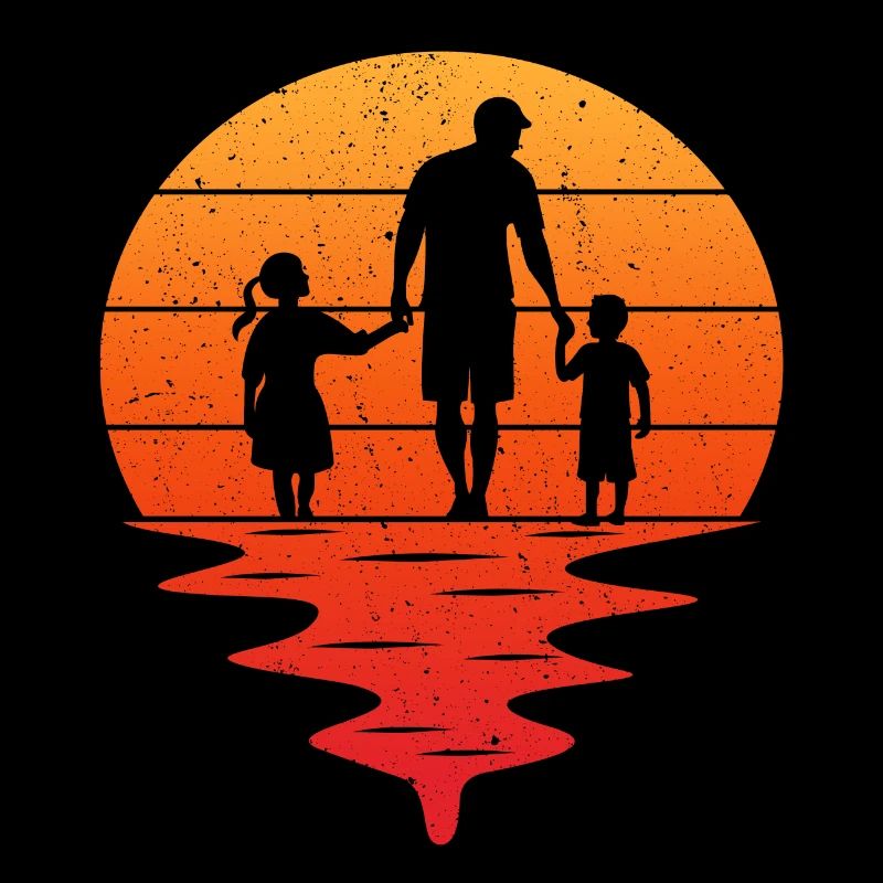 Padre e figlia - padre e figlio, padre figlio e figlia